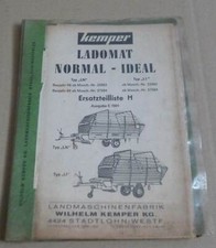 Kemper Ladomat LN / LI Normal Ersatzteilliste