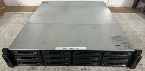 QNAP TS-1279U-RP 12 Bay NAS Server (Only 1 Power Supply) Tested/ Fully Working