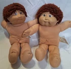 Two Vintage Coleco 85' 86' Cabbage Patch Kids Brown Eyes, Brown Hair