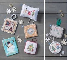 LET IT SNOW  ORNAMENTS CROSS STITCH PATTERN ONLY      YD EU