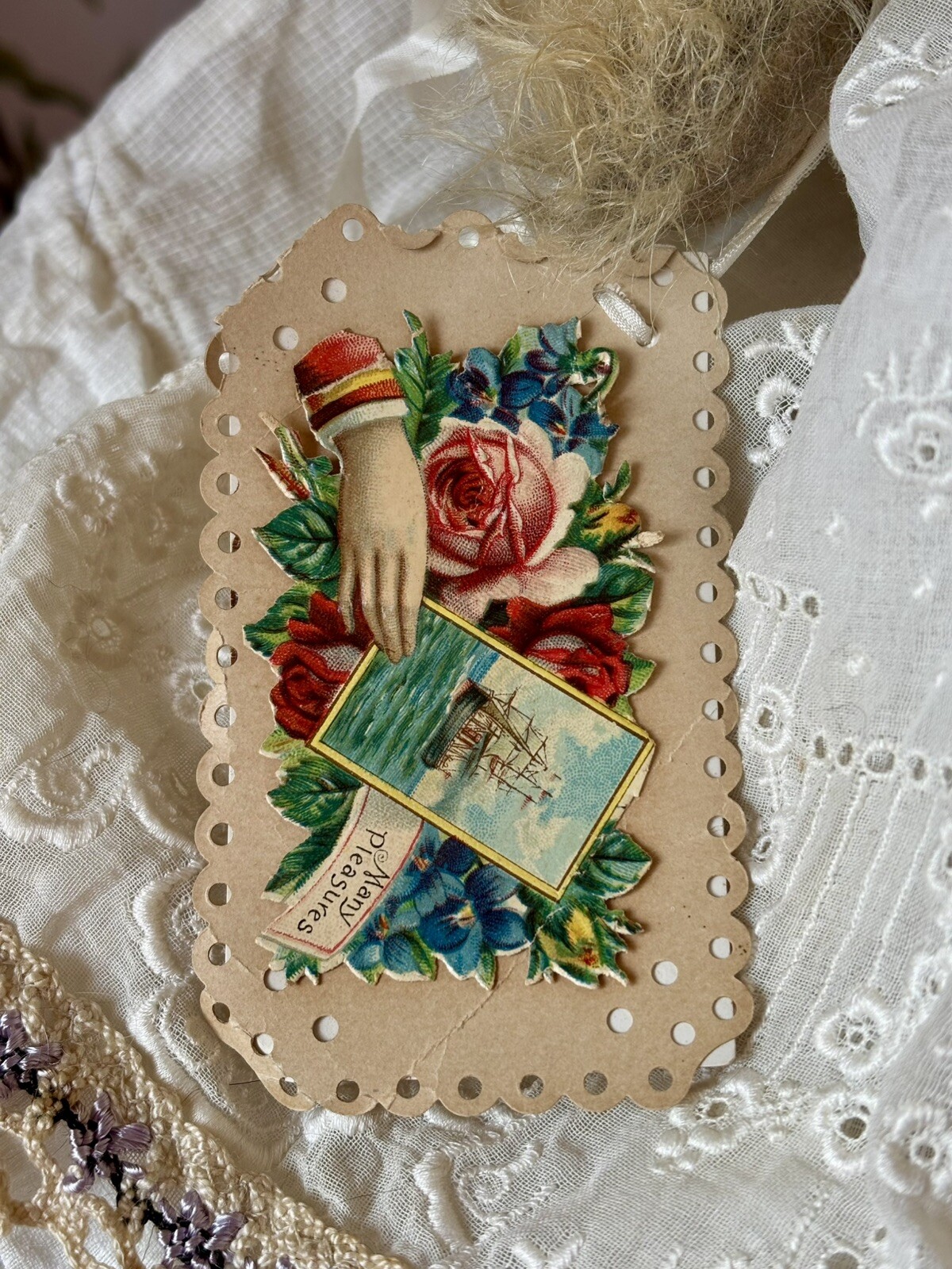 OOAK Heidi Steiner Bear Named Ina 18”Ht in Intricate Antique Dress