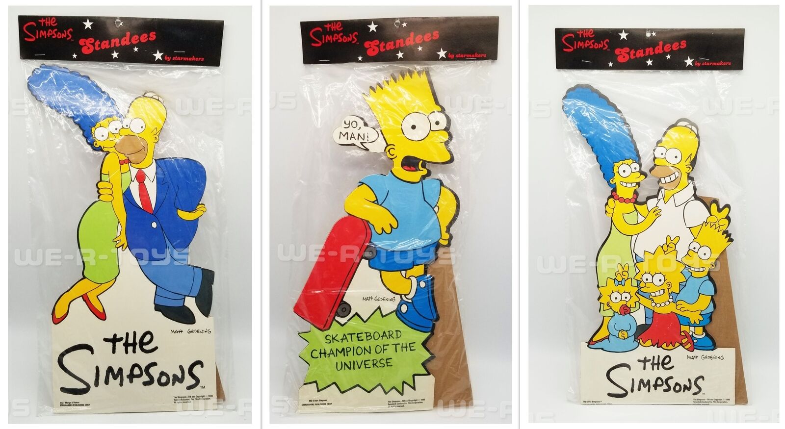 The Simpsons Lot of 3 Cardboard Tall Mesa High material Mall 17