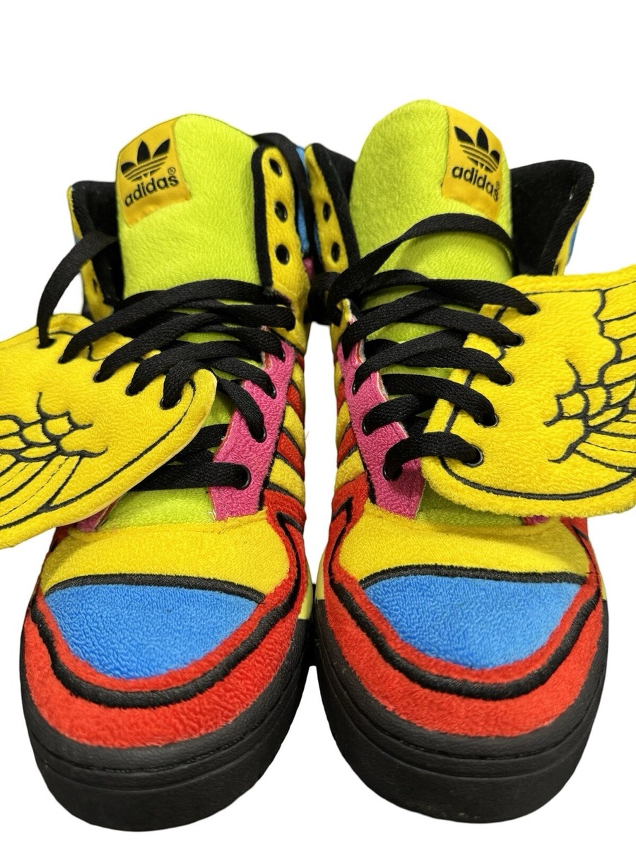 adidas Jeremy Scott Rainbow Sun Poppy Black Wings & Bones adidas Jeremy Scott Rainbow Sun Poppy Black Wings & Bones