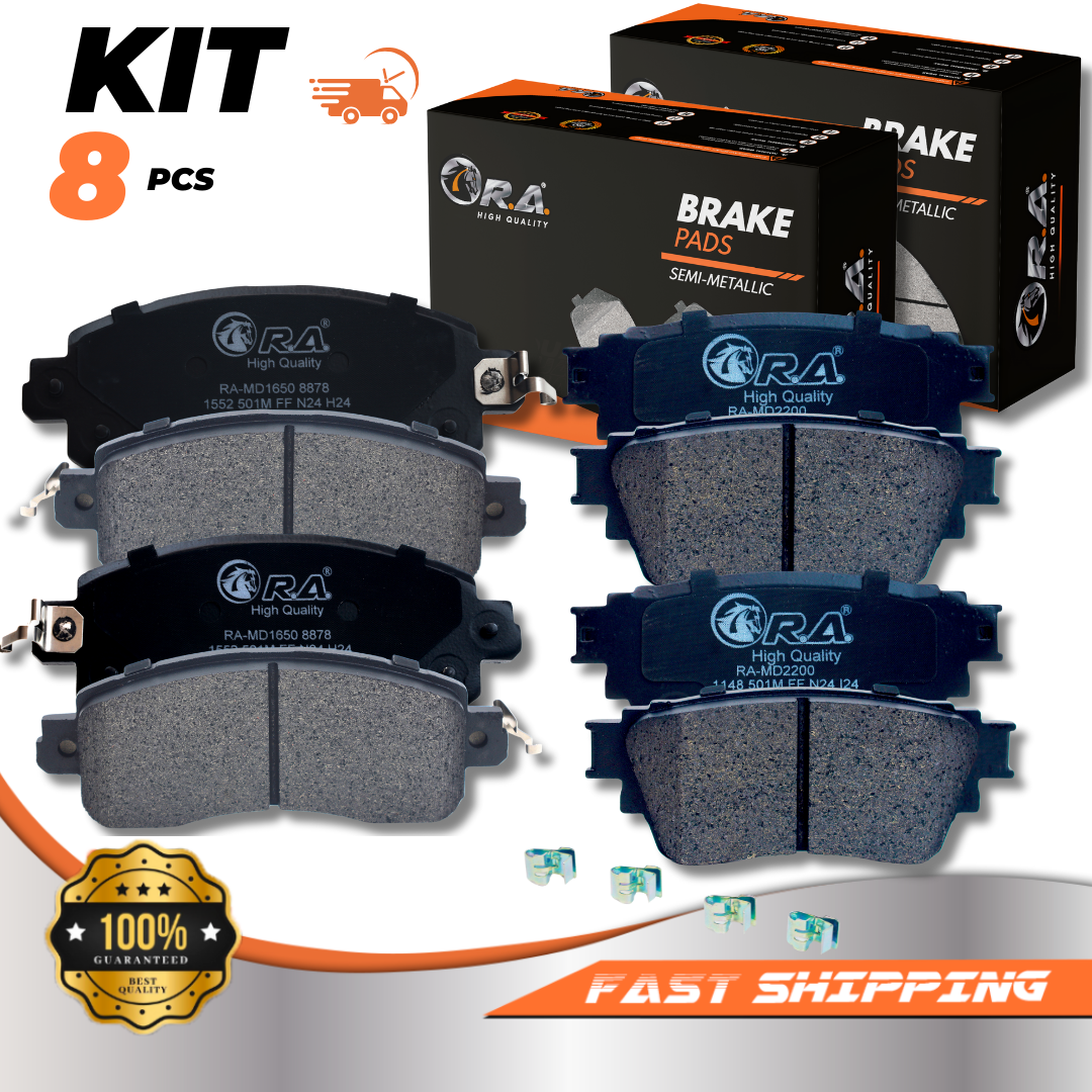 Front and Rear Disc Brake Pads for 2019 2020 2021 2022 Nissan ALTIMA 2.0L 2.5L