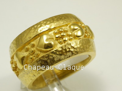 Drachenfels Design Ring Größe 54 gelbgoldplattiert  Potpurry  DPY 12 AGG 