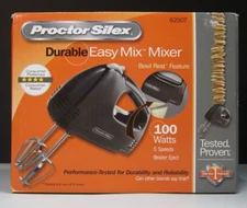 Proctor Silex Easy Mix 100W Hand Mixer - Black