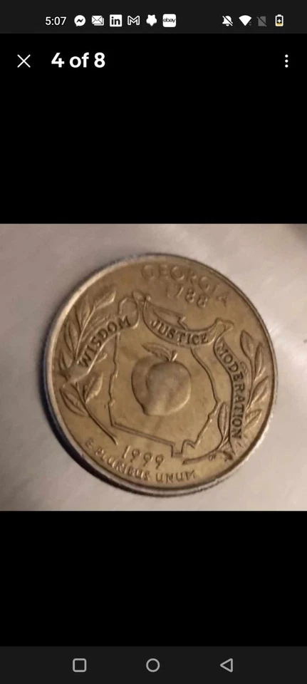 Gold  State Quarter  error coin - Image 3 of 4