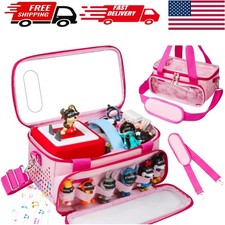 Waterproof Tonies Storage Case for Toniebox - Play Side Access in Pink
