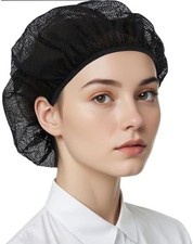 6 Pcs Chef Hat Unisex Elastic Kitchen Cooking Hat Food Service Hair Nets Mesh Ca