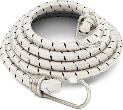 6 Pack 72-Inch Long Bungee Cords, Heavy Duty Straps With 6 Pack, White 