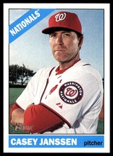 Casey Janssen 2015 Topps Heritage #700 Nationals MLB READ FREE SHIP AutographDen