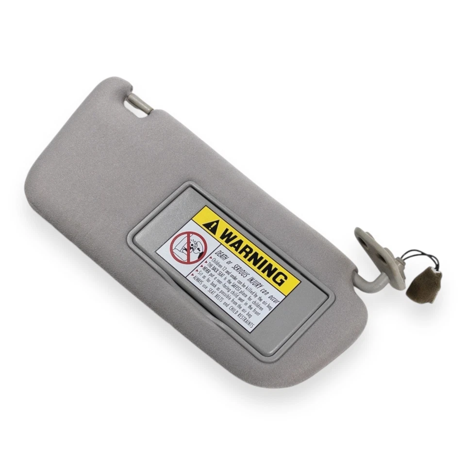 2001-2004 Hyundai Santa Fe Passenger Right Side Sun Visor Lighted Gray - Image 2 of 4