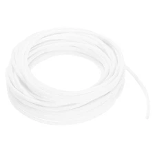 PET Cable Wire Wrap 5mm Expandable Sleeving White 7.6 M Length