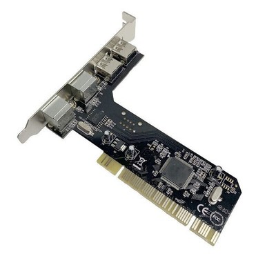 Keyboard Mouse Adapter Card PCI 32bit to 2x PS2 PS/2 + 2x USB 2.0 Port for PC *c