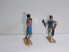 Figurine Soldat Plomb Saxon Moyen-Âge - 1:32 (60mm), Altaya, Peint à La Main