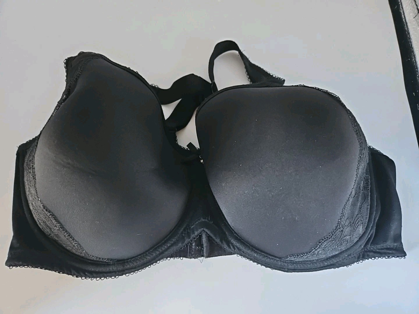 Wacoal 853186 Retro Chic Seamless Contour Bra 38DD Black Full Coverage