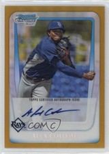 2011 Bowman Chrome Prospects Gold Refractor 13/50 Alex Colome #BCP161 Auto 15wv