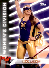 NIKKI A.S.H. 2021 Topps WWE Women's Division Roster Insert #R-12 NIKKI CROSS