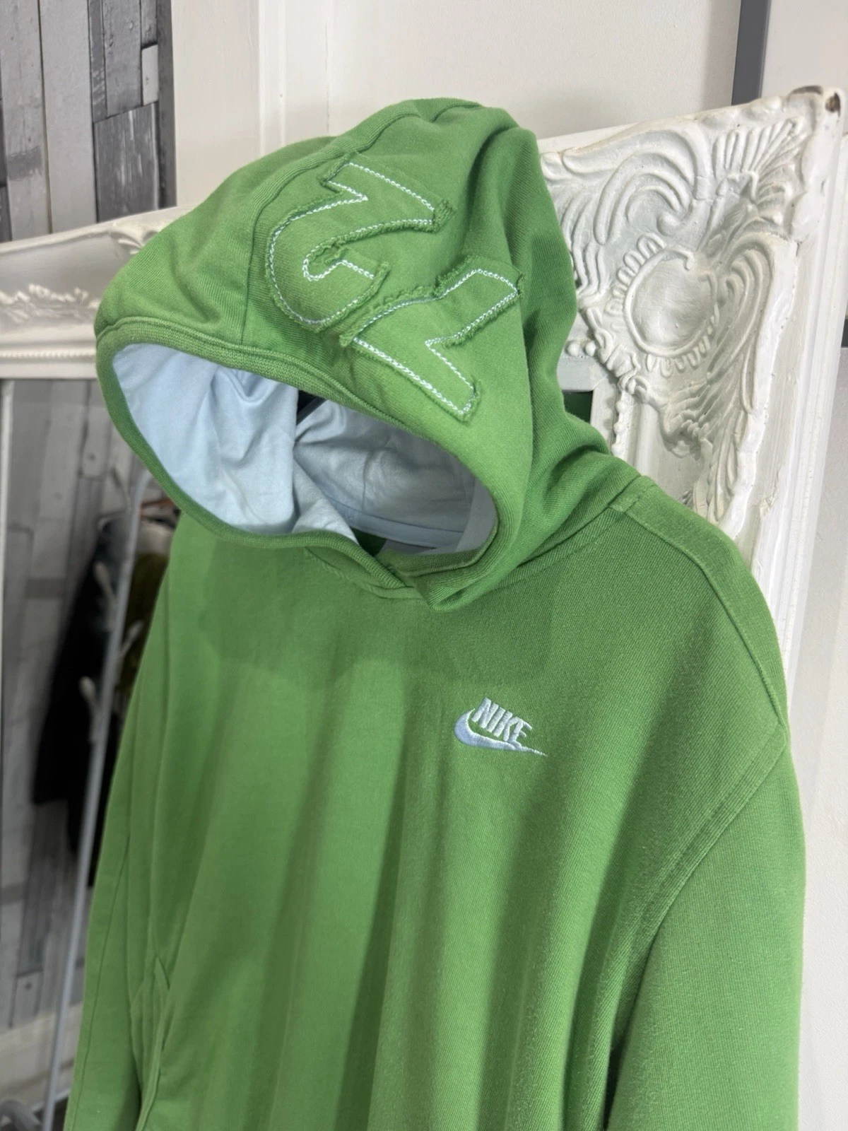 HERMÈS Sandalo vintage verde donna Nike 72 Hermes' grafica felpa con cappuccio ragazza anziana 14 16 anni