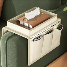 Sofatablett Ablagetisch für Couch Armlehne – Flexible Couch Ablage,Rutschfest