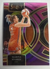 2024 Panini Select WNBA Premier Level Marina Mabrey #190 Pink & Purple Prizm /99