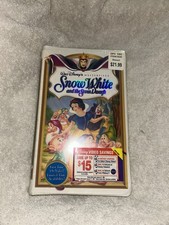 Walt Disney Masterpiece Collection Snow White and the Seven Dwarfs VHS NTSC