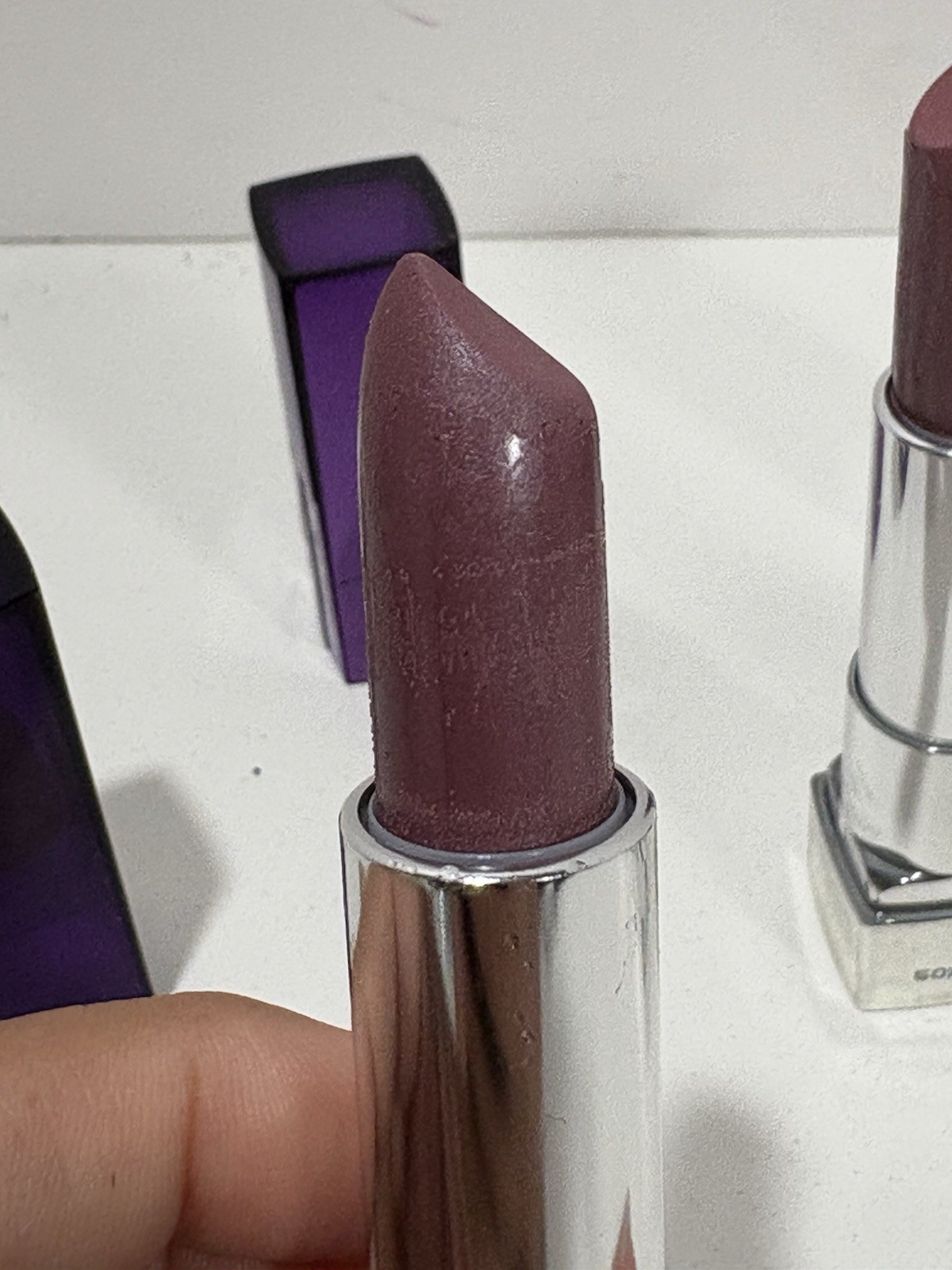 Lot Of 6 Maybelline Color Sensational Lipstick On The Mauve, 445 0.15 oz READ***