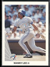 Manny Lee 1990 Leaf #370 Toronto Blue Jays