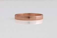 Polished Copper Band, Pure Copper Ring, Flat Unisex Men Women Jewelry Gift