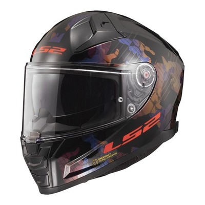 Road Helmet LS2 FF811 Vector II (S) Kamo - Black / Blue / Titanium 06