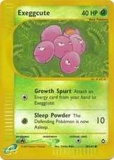 Exeggcute - 76/147 - Pokemon Aquapolis Reverse Holo Rare Card MP on eBay