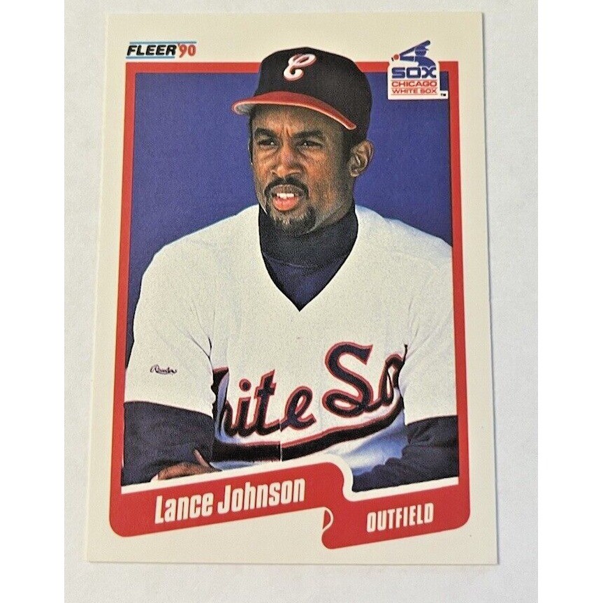 1990 Fleer Vital Signs MLB Baseball Card #536 Lance Johnson Chicago White Sox