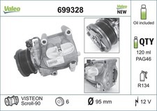 VALEO 699328 Kompressor, Klimaanlage für FORD