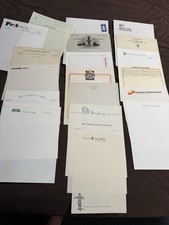 Letterhead 20 Sheets Of SAMPLER V8 Vintage Stationery Unused Lot NOS