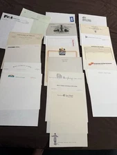 Letterhead 20 Sheets Of SAMPLER V8 Vintage Stationery Unused Lot NOS