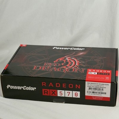PowerColor Red Dragon RX 570 4GB GDDR5 No Fans/Shroud, Original Box