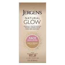 Jergens Glow Face Moisturizer Self Tanner Daily Sunscreen - SPF 20 - 2 fl oz