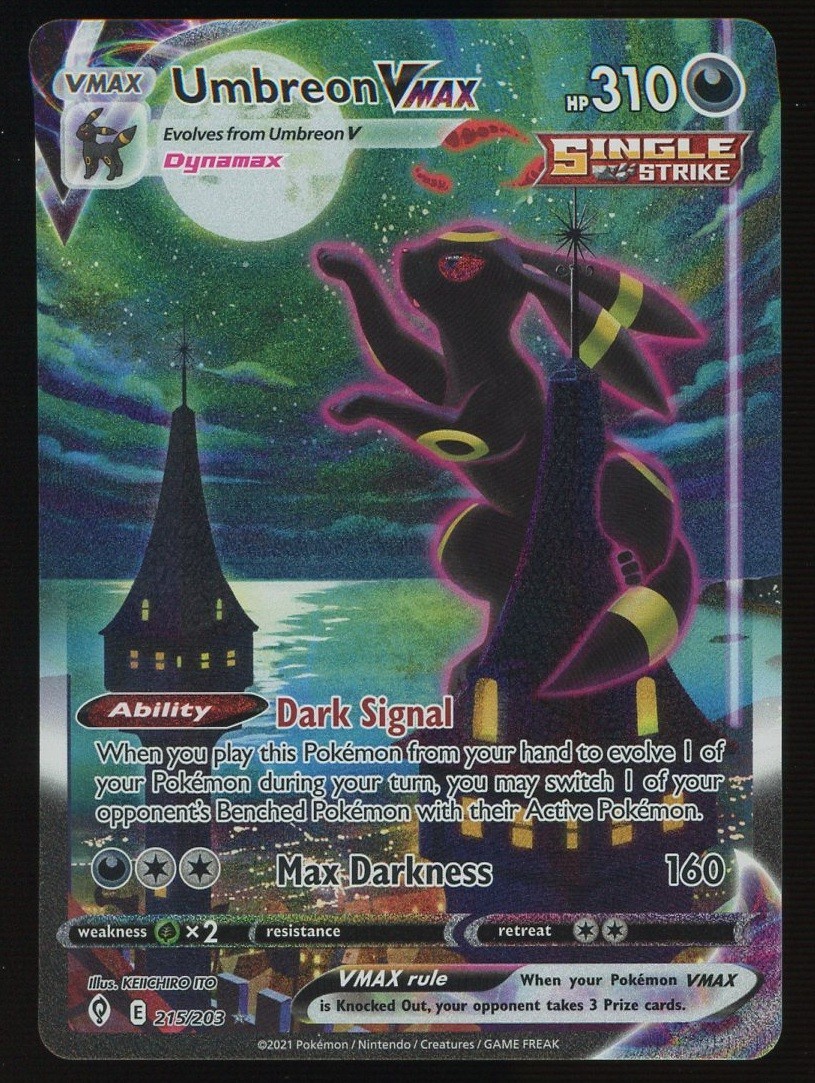 Umbreon VMAX 2021 Sword & Shield: Evolving Skies #215/203 Holo