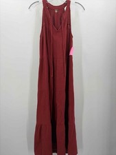 Pre-Owned Tahari Brown Size Small Maxi Sleeveless Dress