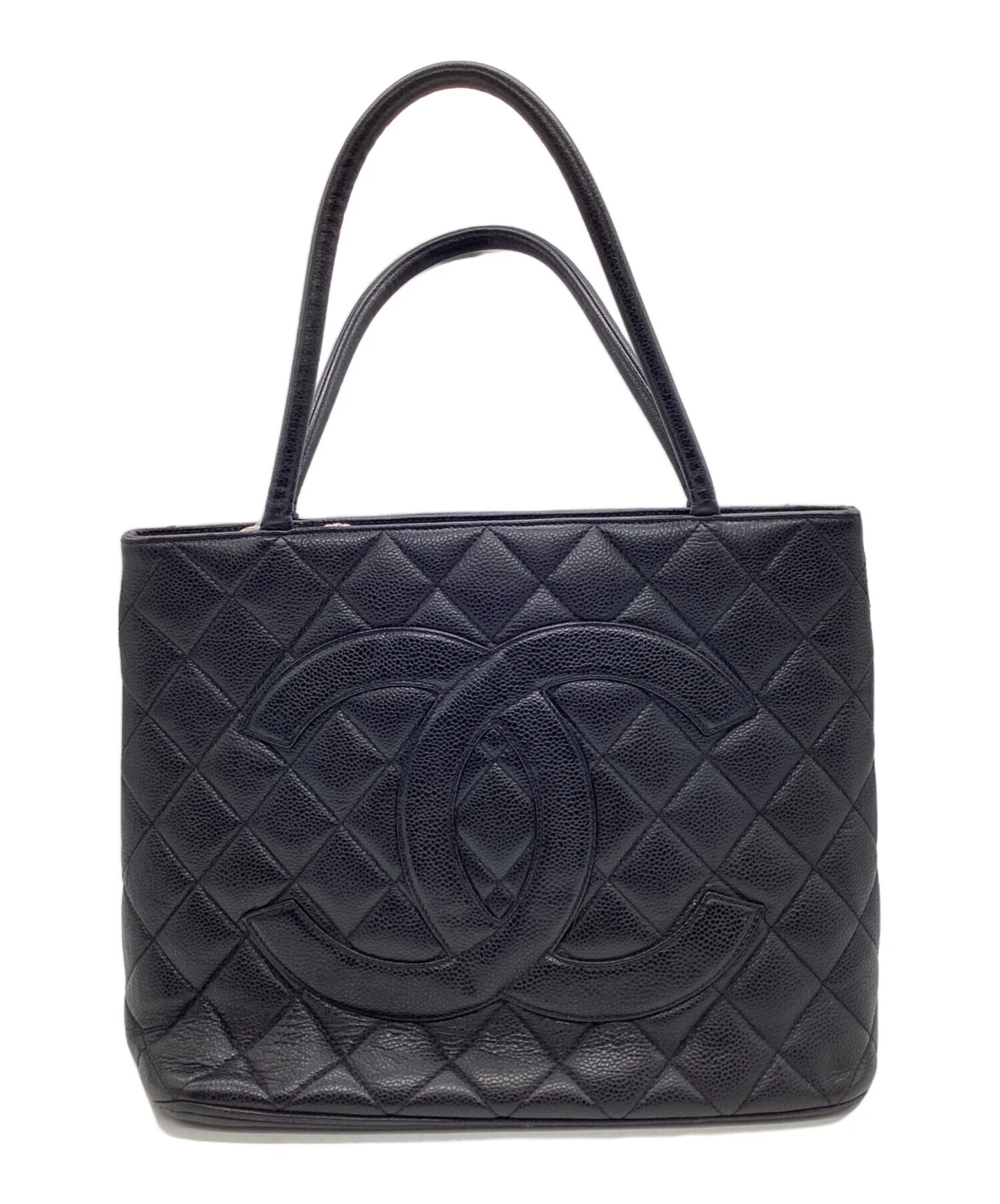 Chanel — CHANEL Reissue Tote Black Leather CC Logo Handbag SR1199