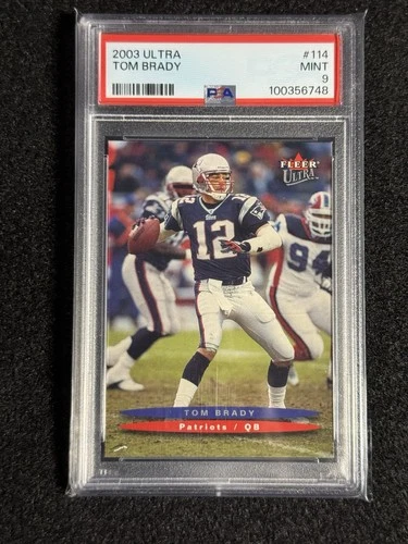 2003 FLEER ULTRA #114 TOM BRADY PSA 9 MINT NEW ENGLAND PATRIOTS