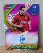 Robin van Persie Magenta /75 Autograph 2024-25 Topps Finest Manchester United