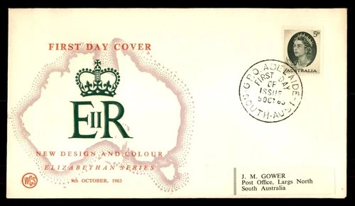 Mayfairstamps Australia FDC 1963 Elizabethan series new design and color First D