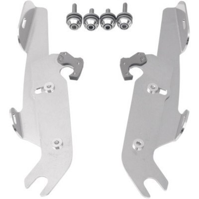 Memphis Shades Fats/Slim Windshield Mounting Kit for Harley FLST w/ Light Bar