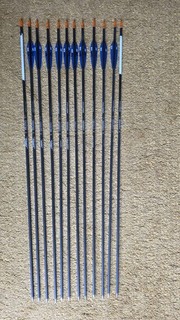 12No Easton ACC Carbon Alloy Arrows 28.5 Inches Long 750 Spine