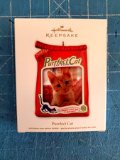 Purrfect Cat  Christmas Photo Frame Ornament 2012 Hallmark Keepsake, NMIB 