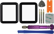 Front Screen Glass Outer Panel Lens Replacement OCA Compatible with Apple Watch