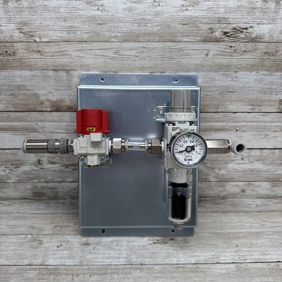 SMC AW20K-02BCG-B Filter Regulator, Set Press .05-.85 MPa, & SMCVHS20-02A-BS