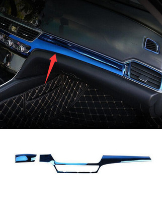 For Honda Accord 2018-2022 Blue Titanium Central Console Dashboard Cover Trim
