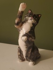 Babbacombe Pottery Lownds Pateman tabby cat 16.5cm / 6.5" tall VGC